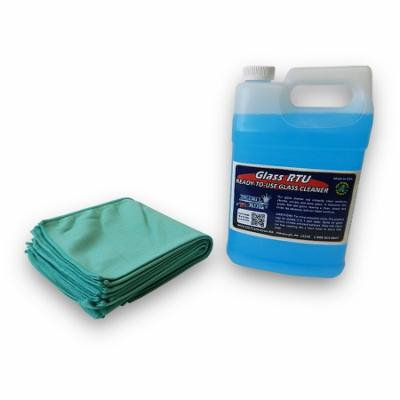 Ready To Use Glass Cleaner and Window Towel Package