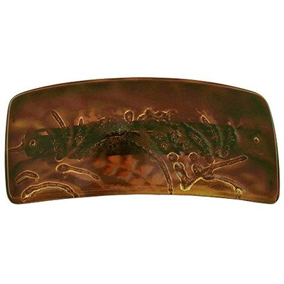Camila Paris - CP2292, French woman Hair Accessories, Claw Clips Large Square, Flower Brown Lace. Strong and Durable Hair Ornaments. Made in France