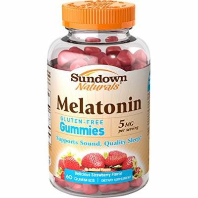 3 Pack - Sundown Naturals Melatonin Gummies 5mg Gluten Free 60ct Each