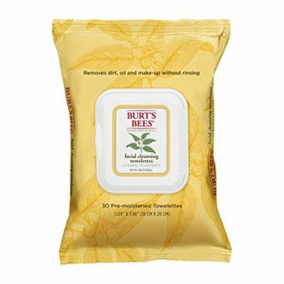 5 Pack Burt's Bees Facial Cleansing Towelettes - White Tea Extract - 30 count Each