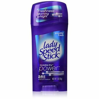 2 Pack Lady Speed Stick Invisible Dry Power Deodorant Powder Fresh 2.3 Oz Each