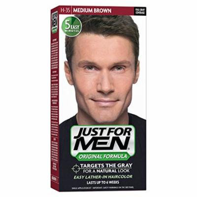 6 Pack - JUST FOR MEN Hair Color Medium Brown 35, 1 Each