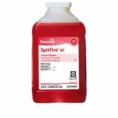 Sealed Air Spitfire SC Power Cleaner Red, 84.5 oz., J-Fill Bottle, Pine, Liquid | 2/Case