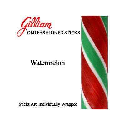 Gilliam Old Fashioned Watermelon Stick Candy, (Pack of 80)