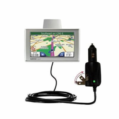 Intelligent Dual Purpose DC Vehicle and AC Home Wall Charger suitable for the Garmin Nuvi 780 - Two critical functions, one unique charger - Uses Goma