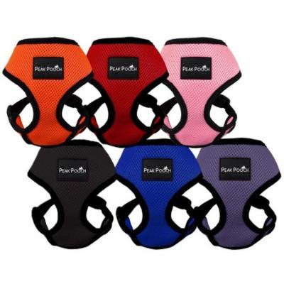 Comfort Control Dog Walking Harness, Support Mesh Padded Vest, Accessory, Collar, Lightweight, No More Pulling, Tugging or Choking, for Puppies, Small Dogs (Red, Large - Neck 14
