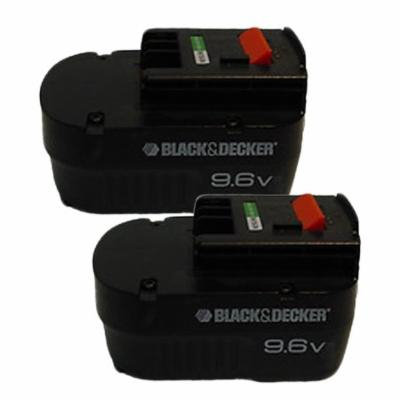 Black and Decker 9.6V HPB96/FSB96 Replacement (2 Pack) Battery # 90534824-2PK