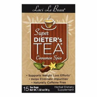 Laci Le Beau Bags Caffeine Free Cinnamon Spice Super Dieter's Tea, 15 ea (Pack of 6)