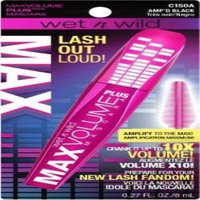 Wet n Wild Lash Out Loud MaxVolume Plus Mascara Amp'd Black 0.27 Oz