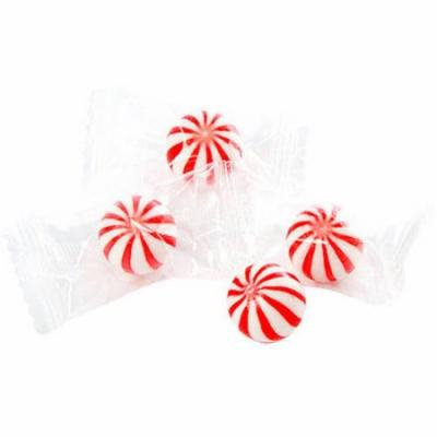 Sassy Spheres Petite Red Striped Cherry Candy Balls, 5 lb