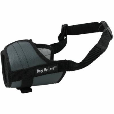 Adjustable Dog Muzzle 6 Sizes Gray (XXS: 4.5