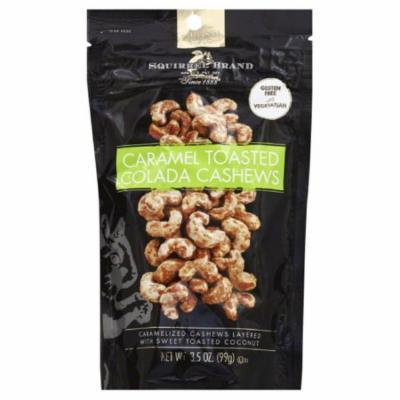 Squirrel Brand Caramel Toasted Colada Cashews, 3.5 Oz (Pack of 6)