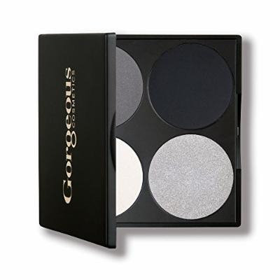 Gorgeous Cosmetics Hollywood Smokey Eyes Palette, 4 shades, Compact with Mirror
