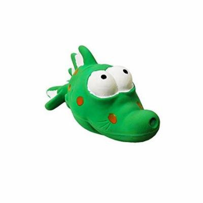 Premium Dog Toy | Latex Bug Eyed Green Fish | 7.25 Inch