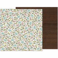 American Craft Pebbles Warm And Cozy Collection 12 X 12 Double Sided Paper Sprigs