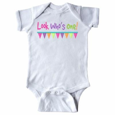 1st Bday Look Who's One Infant Creeper