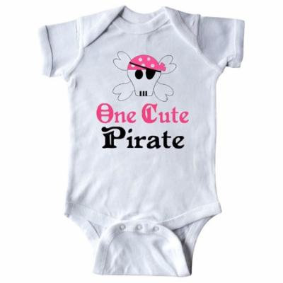 Girls Cute Pirate Infant Creeper