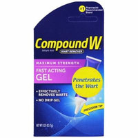 4 Pack Compound W Maximum Strength Wart Remover Fast Acting Gel 0.25 OZ