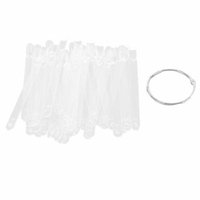 Uxcell 50 Piece Fan Shaped Plastic False Nail Art Tips Sticks, Clear, 0.18 Pound