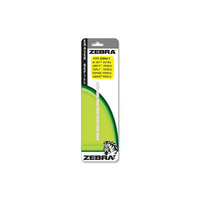 Zebra Pen Corporation Jimnie Eraser Refill,F/Jimnie Pencil/Sk-Sharbo/Espina,7 Ct
