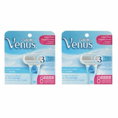 Gillette Venus Refill Blade Cartridges, 8 Count (Pack of 2)