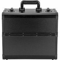 Sunrise C3029 Professional Makeup Cosmetic Train Large Case Organizer Storage With 6 Trays Dividers