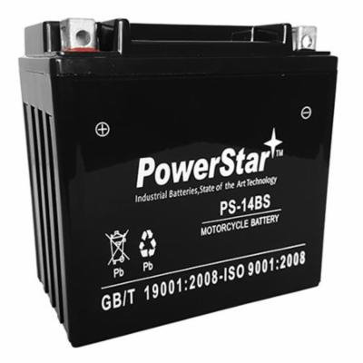 PowerStar PS-14BS-024 Replacement Battery for 2010-05 Buell XB9SX Lightning - 2 Years Warranty