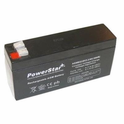 PowerStar PS-832-177 8V 3.2Ah Replacement Battery for Unipower B00920, Unipower B10430, Unipower B10798, Unipower B11052, Unipower B11142 & Universal UB830