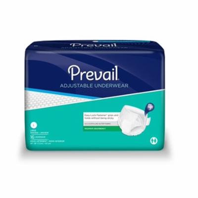 Prevail Super Plus Adjustable Underwear, LARGE, Heavy Absorbency, PVR-513 - Pack of 16