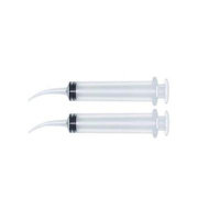 2 Monoject 12ml Oral Irrigators with Tapered Deep Reach Tips for Crowns, Bridges, Oral Pockets and More - 12ml