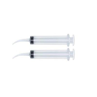 2 Monoject 12ml Oral Irrigators with Tapered Deep Reach Tips for Crowns, Bridges, Oral Pockets and More - 12ml