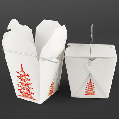 Fold-Pak 16WHPAGODM 16 oz. Chinese / Asian Take out Container Wire Handle Pagoda 500 / Case