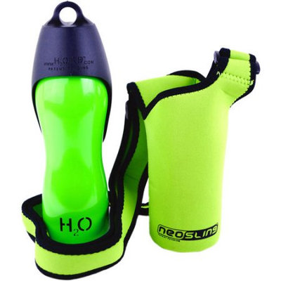 H2O4K9 Stainless Steel K9 Water Bottle 25oz & Carrier-Green