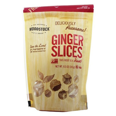 Woodstock Farms - Dried Unsulphured Ginger Slices - 8.5 oz(pack of 6)