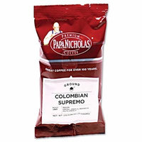 PapaNicholas Coffee Colombian Supremo Coffee - Regular - Arabica Bean, Colombian Supremo - Light/Mild - 18 / Carton