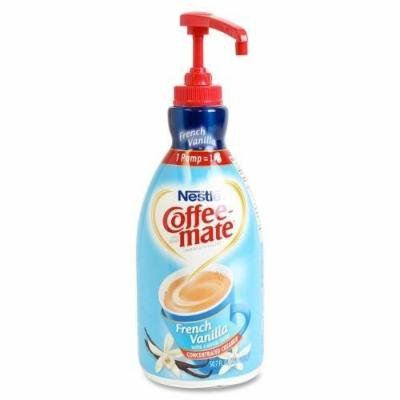 Coffee-Mate Liquid Pump Bottle - French Vanilla Flavor - 1.59 quart - 1Each