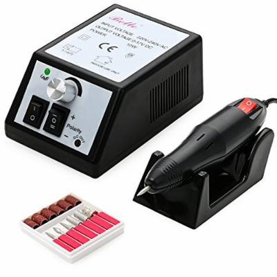 Belle Electric Nail Drill Glazing Fast Salon Manicure Pedicure Machine,Gel Art Tool for Acrylics,Natural Nails,110V,20000RPM,Black