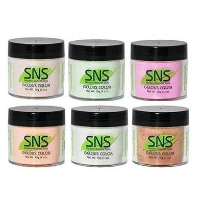 SNS Nail dipping powder Gelous color - 6 colors Nude Collection