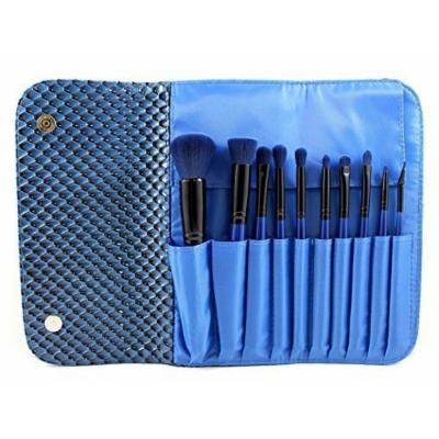 Morphe Brushes 10 Piece Set with 3d Pattern Navy Blue Case -Set 695
