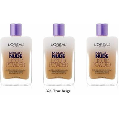 L'oreal Paris Magic Nude Liquid Powder, 326 True Beige, 0.91 Ounces - (Pack of 3)