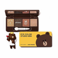 Missha X Line Friends Eye Color Studio Mini #02 Brown Brownie