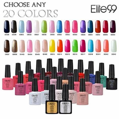 Elite99 (Any 20 Colors) Soak Off Gel Nail Polish UV LED Color Nail Art 5PCS Gift Set