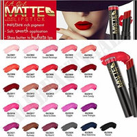 L.A. Girl Matte Flat Velvet Lipstick 26 piece set (1 of each shade) with a glamorous hair pin and 3 Lustrasilk packets