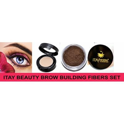 Itay Beauty Brow Building Fibers Set (Fibers+Wax) (Md Brown)