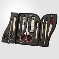 World No. 1. Three Seven (777) Travel Manicure Grooming Kit Nail Clipper Set (10 PCs, TS-5500BG), MADE IN KOREA, SINCE 1975.