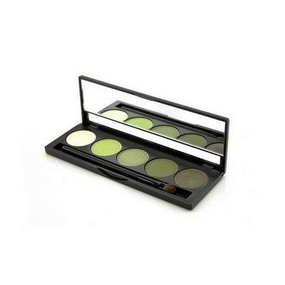 Jolie Micro Fine Mineral 5 Shade Eyeshadow Compact W/ Brush - Rain Forest