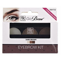 Kiss Go Brow Eyebrow Kit Dark Brown (3 Pieces)