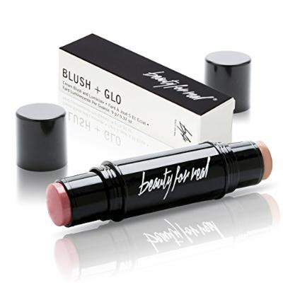 Beauty For Real Blush and Glow Cream Blush and Luminizer, Illuminating Highlighter, Get Lit and in The Pink, 9 g