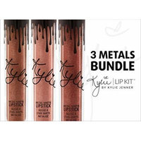 Kylie Lip Kit by Kylie Jenner 3 Metals Bundle: King K, Reign & Heir