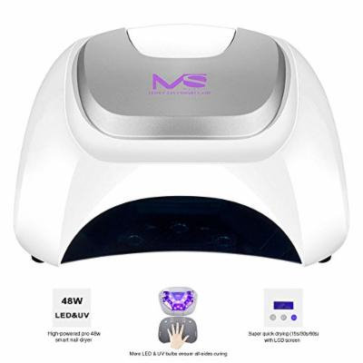 MelodySusie 48W LED UV Nail Lamp - Smart Gel Nail Dryer Mixed LED UV Light Beads Curing All Brands LED UV Gel Nail Polish